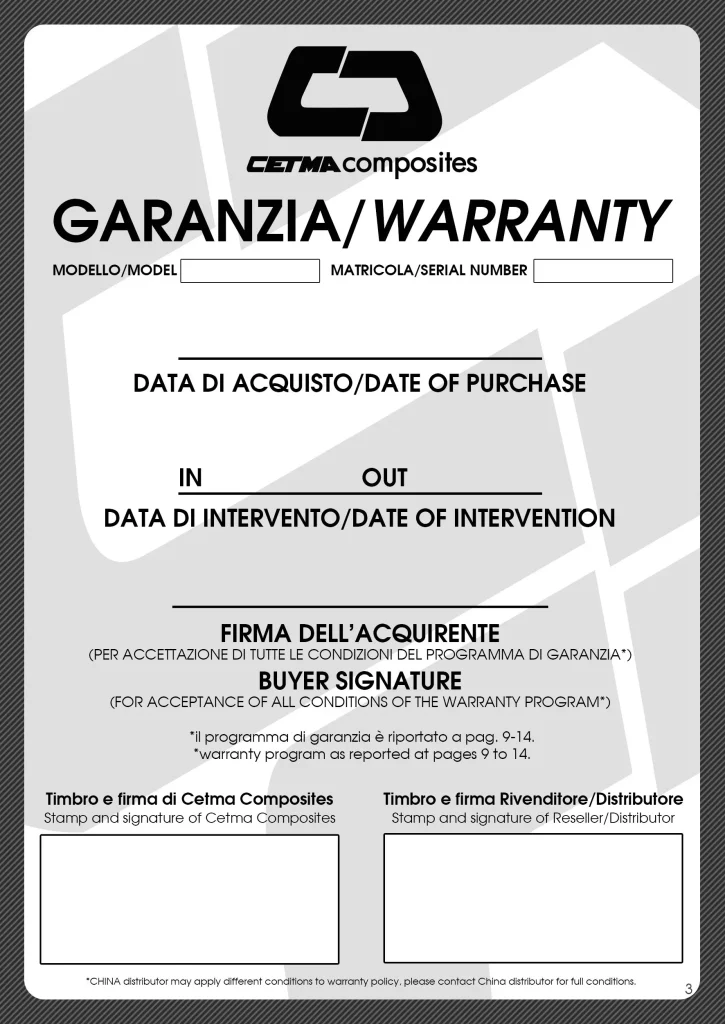 USER MANUAL AND WARRANTY