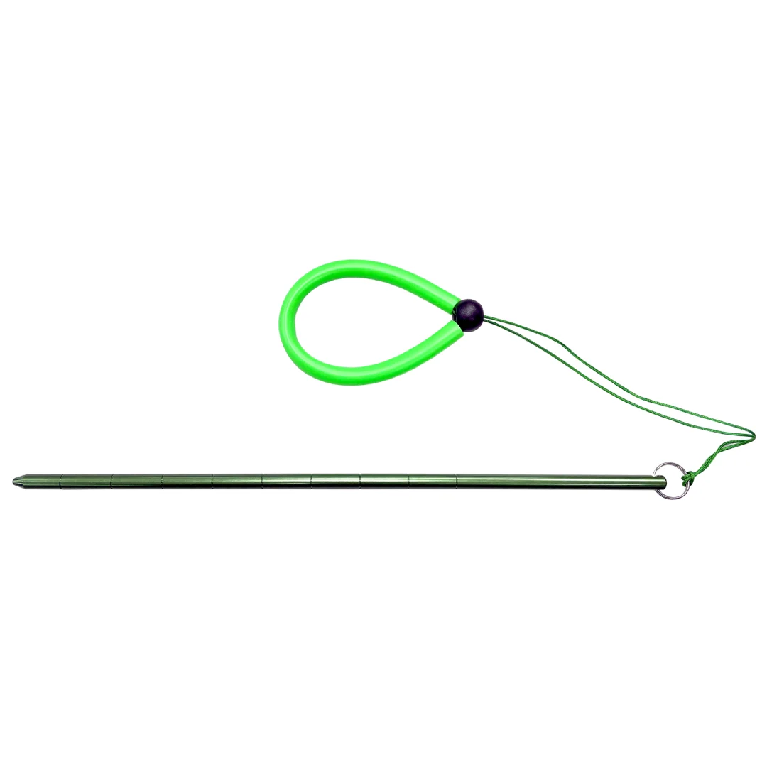 Aluminum Pointer with Ruler & Lanyard_green