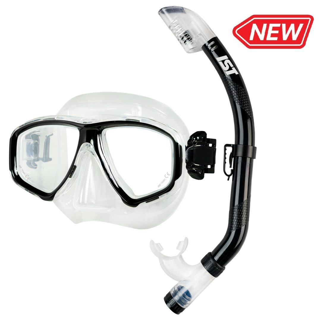 IST_Snorkeling Combo Set (Dry Top)_black